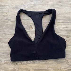 Alo Yoga black alosoft base bra